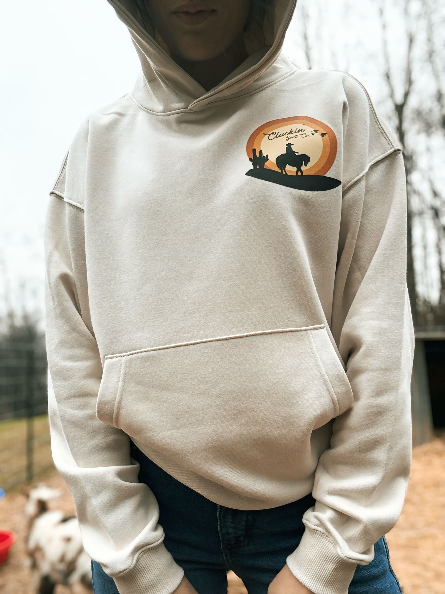 Cluckin’ Goat Co. Sunset Hoodie