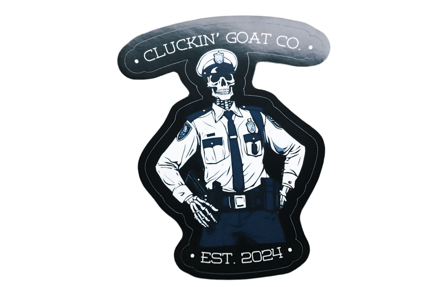 Cluckin’ Goat Co. Thin Blue Line Sticker