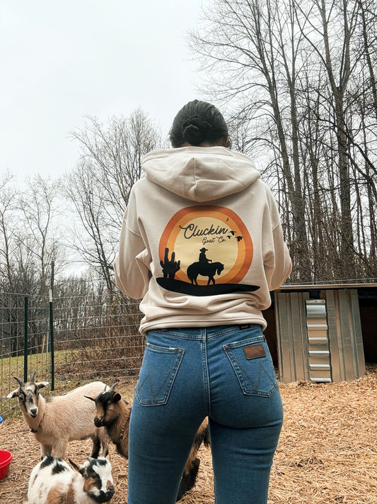 Cluckin’ Goat Co. Sunset Hoodie