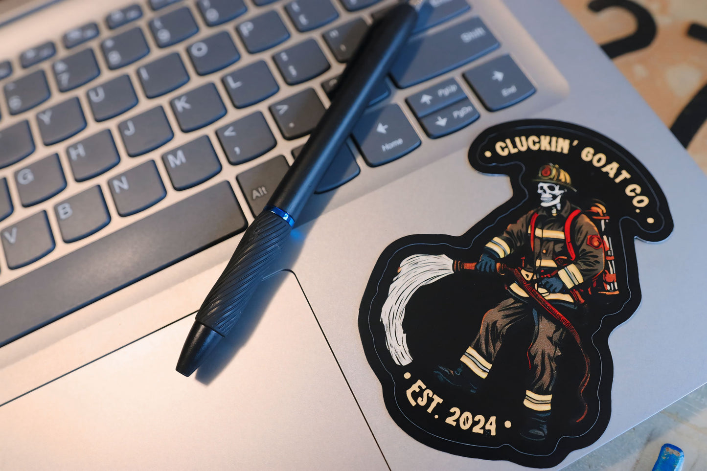 Cluckin’ Goat Co. Thin Red Line Sticker