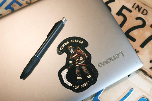 Cluckin’ Goat Co. Thin Red Line Sticker